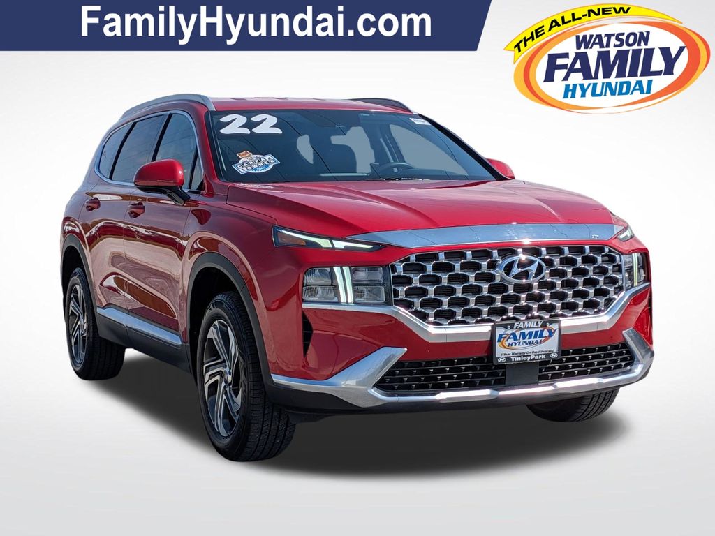 Calypso Red 2022 Hyundai Santa Fe SUV / Crossover All-Wheel Drive 8-Speed Automatic