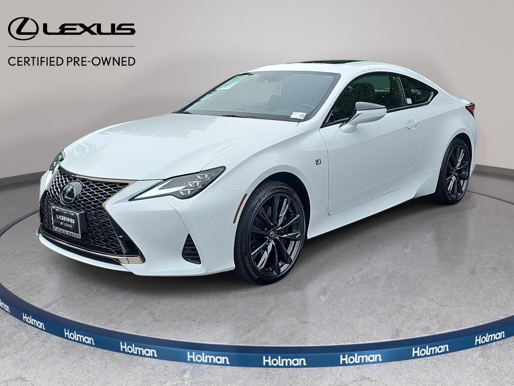 Ultra White 2023 Lexus RC Coupe All-Wheel Drive 6-Speed Automatic