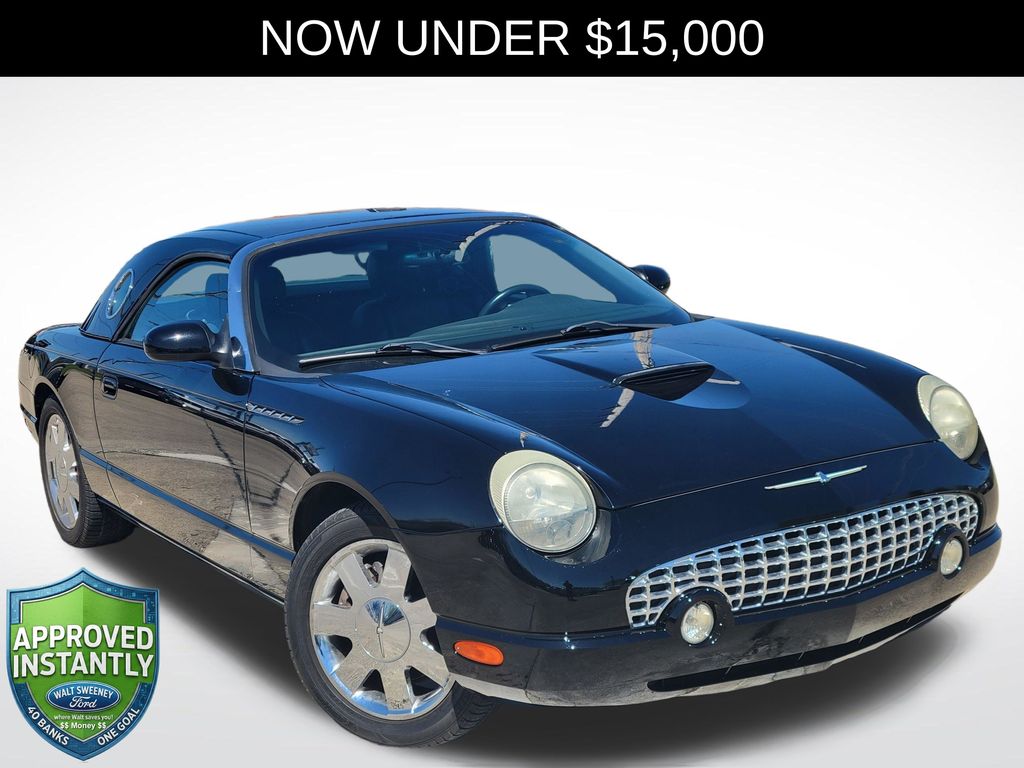 Evening Black 2002 Ford Thunderbird Convertible Rear-Wheel Drive 5-Speed Automatic