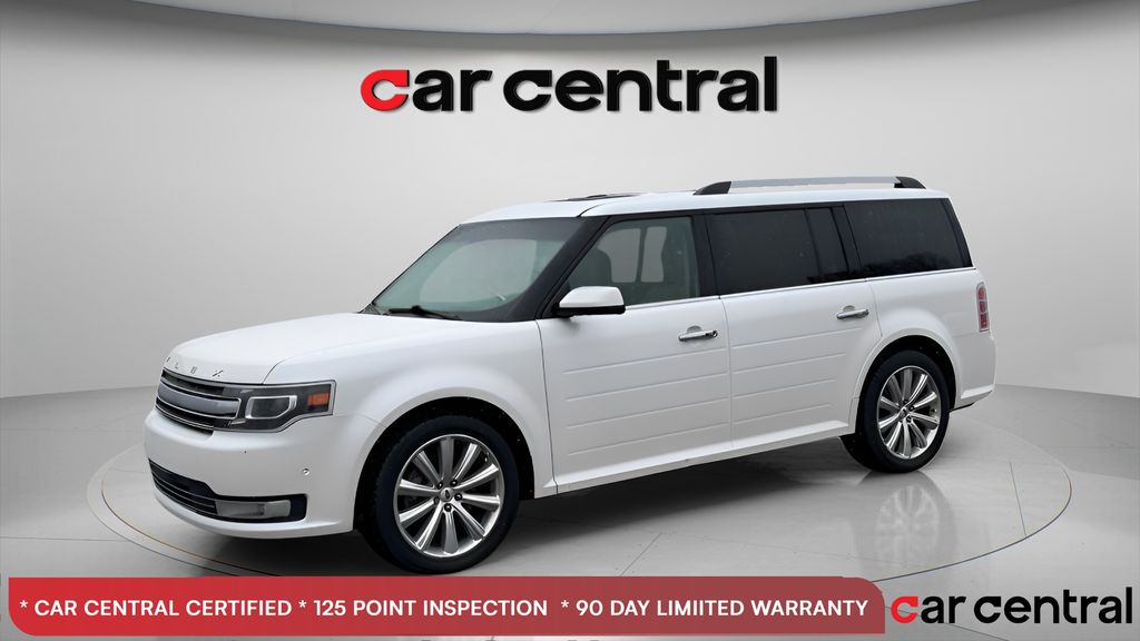 White Platinum Clearcoat Metallic 2018 Ford Flex Limited SUV / Crossover Front-Wheel Drive 6-Speed Automatic