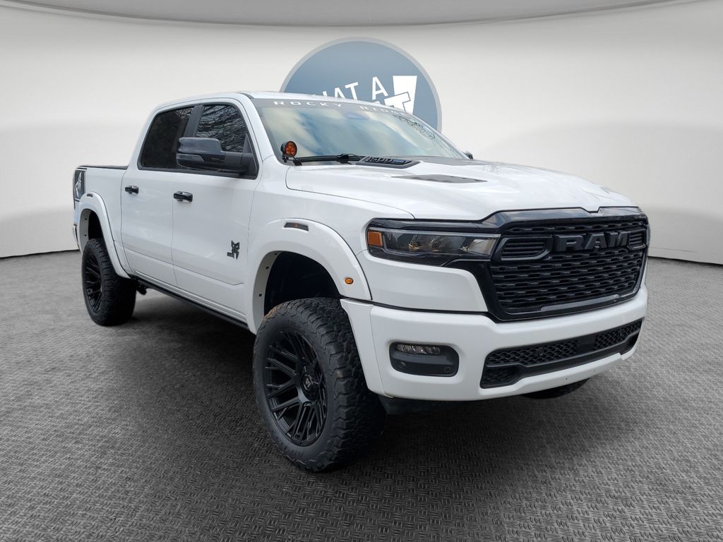 Bright White Clearcoat 2026 RAM 1500 Pickup Truck Four-Wheel Drive 8-Speed Automatic