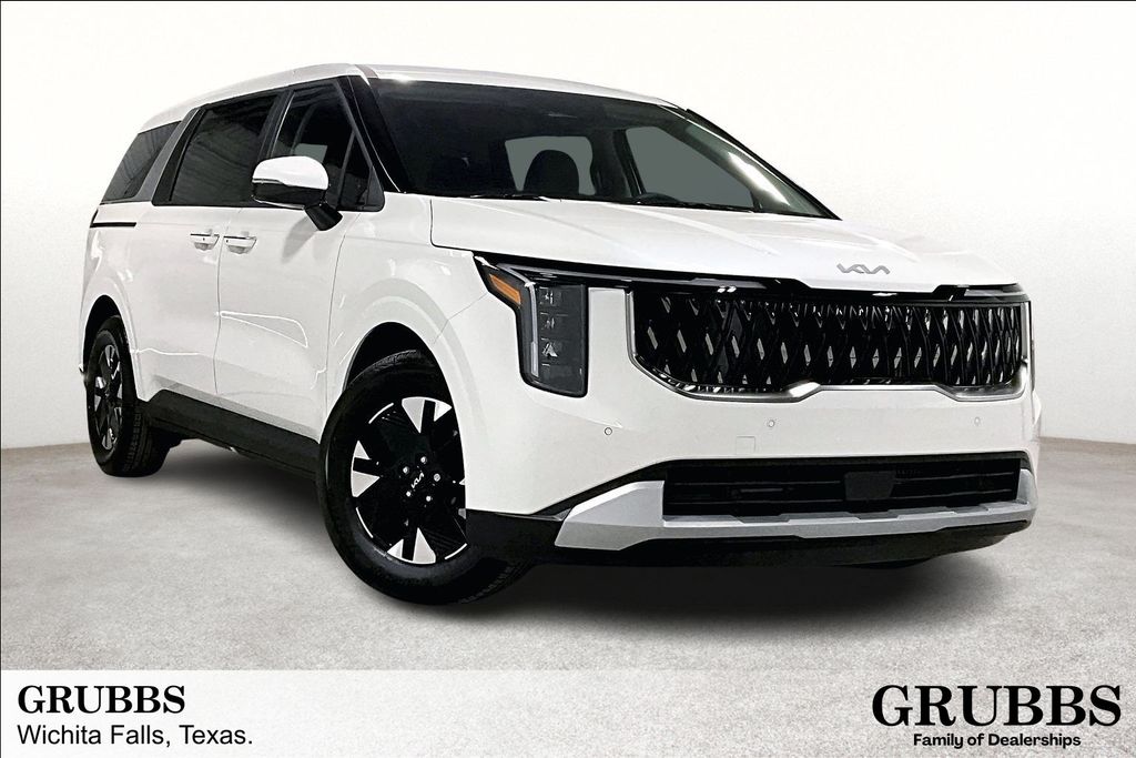 Snow White Pearl 2026 Kia Carnival Hybrid LXS FWD Minivan Front-Wheel Drive 6-Speed Automatic