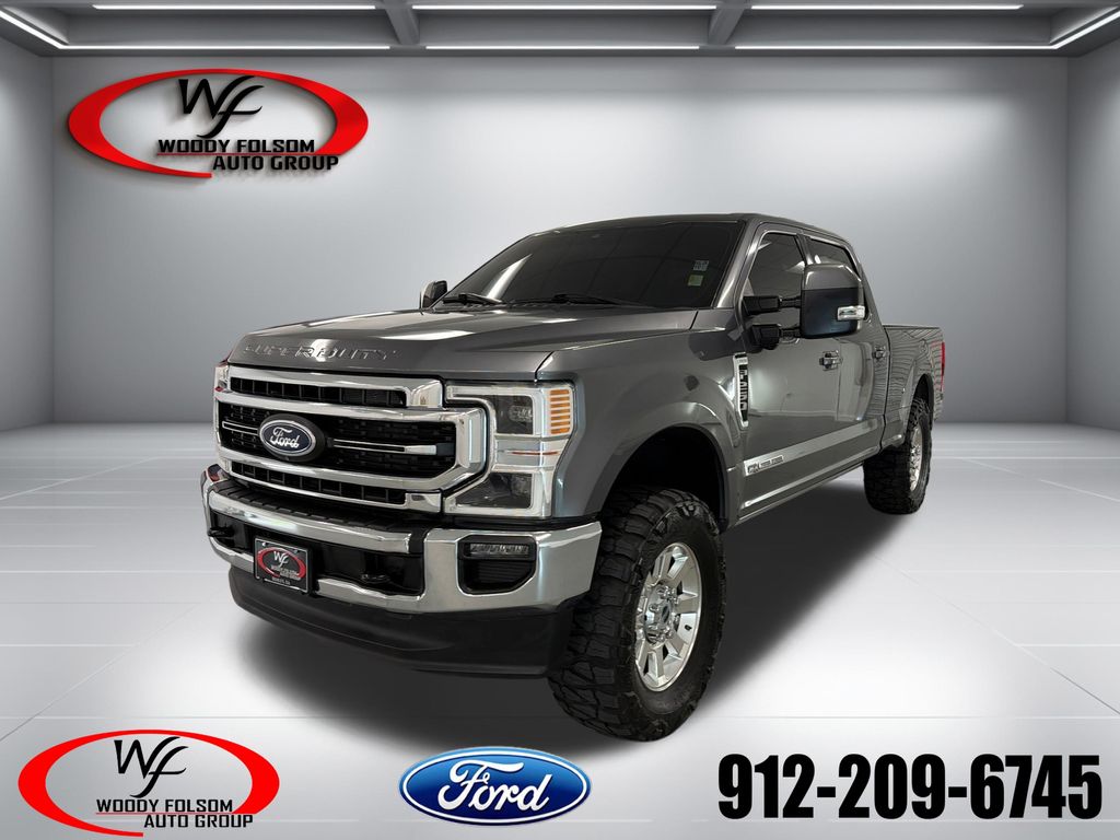 Gray Metallic 2022 Ford F-250 Super Duty Pickup Truck Four-Wheel Drive Automatic