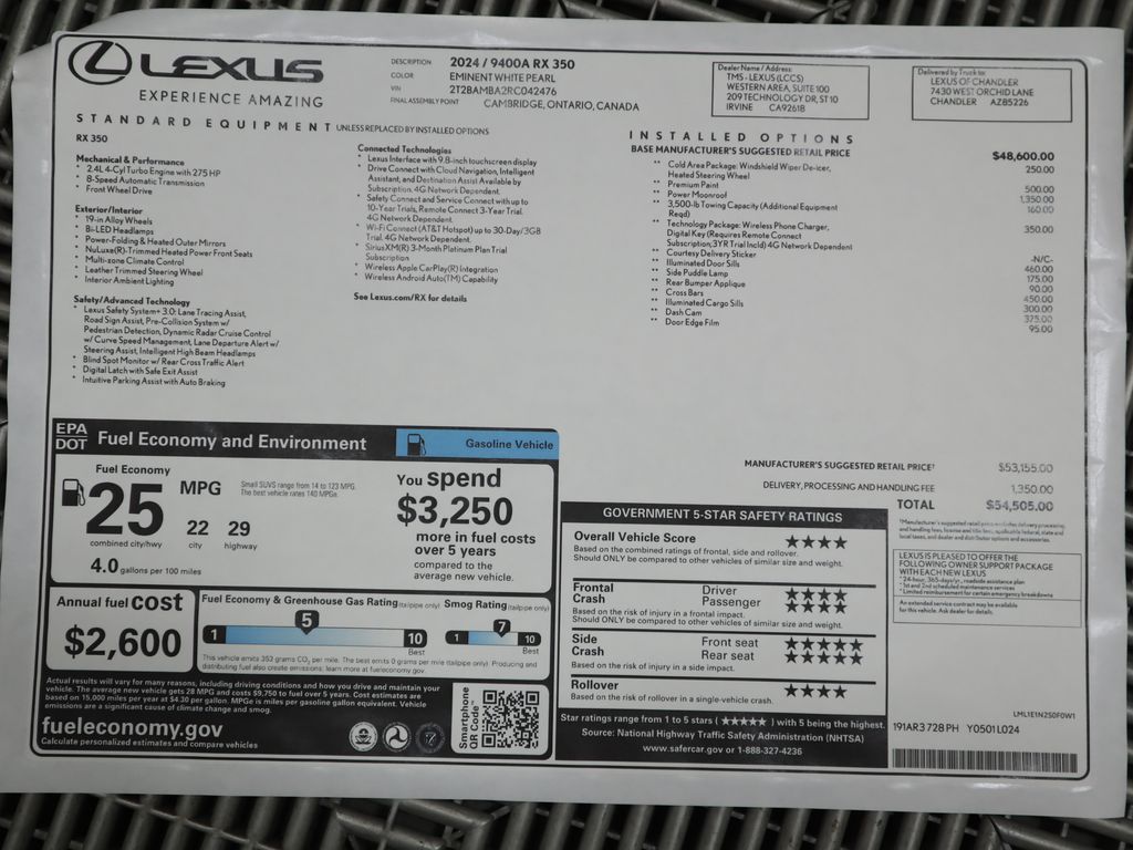 2024 Lexus RX 350 9