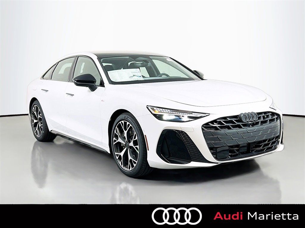 Glacier White Metallic 2026 Audi A6 Sedan All-Wheel Drive 7-Speed Automatic