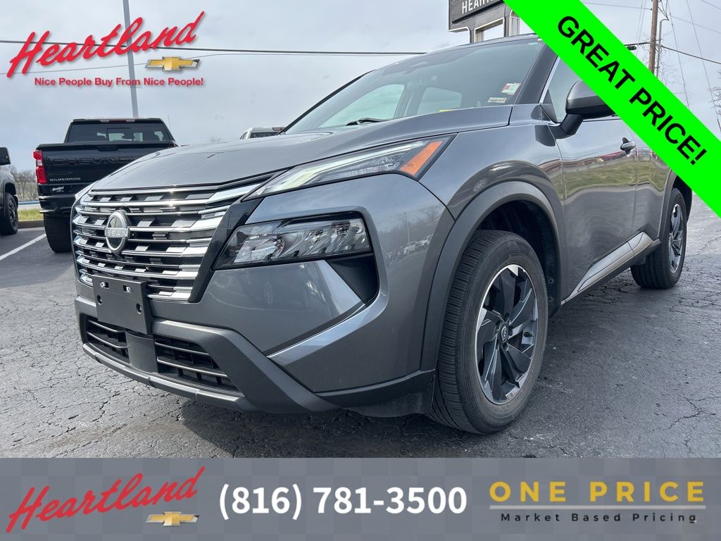 Gray (Gun Metallic) 2024 Nissan Rogue SV FWD SUV / Crossover Front-Wheel Drive Continuously Variable Transmission