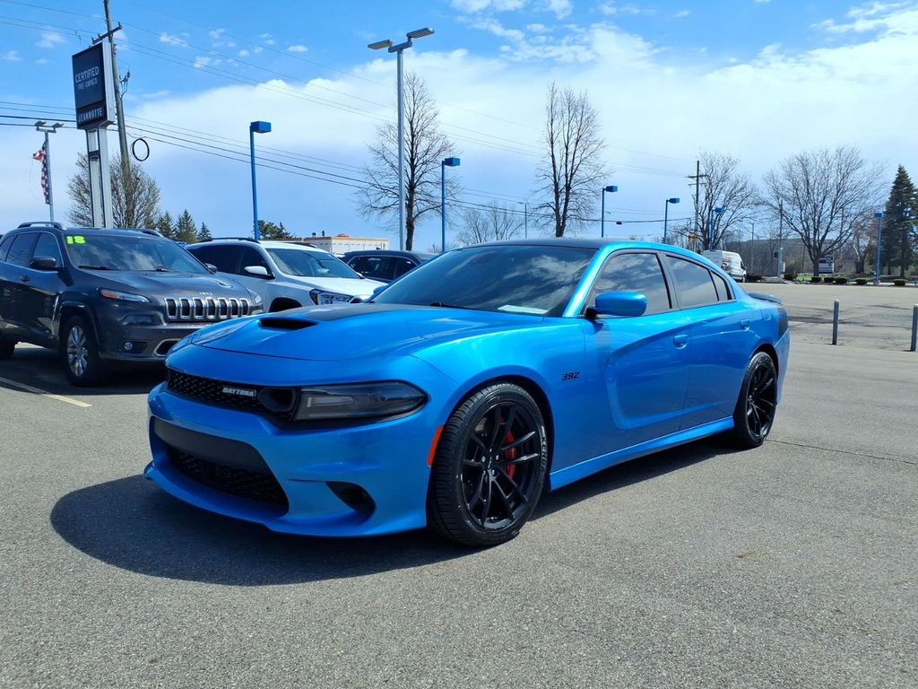 B5 Blue Pearlcoat 2019 Dodge Charger R/T Scat Pack RWD Sedan Rear-Wheel Drive 8-Speed Automatic