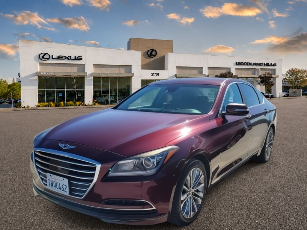 Pamplona Red 2017 Genesis G80 Sedan Rear-Wheel Drive 8-Speed Automatic