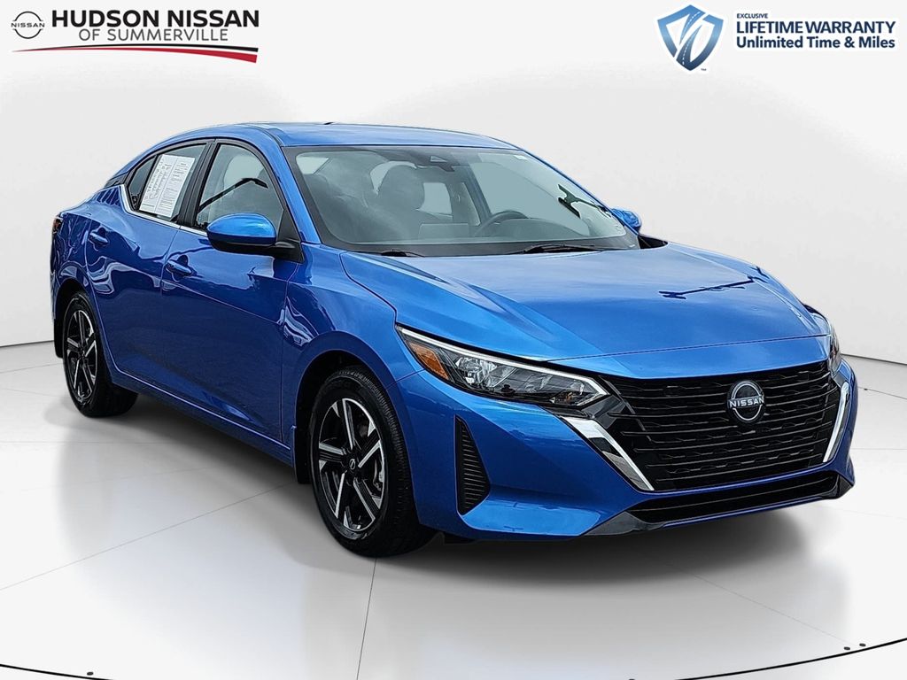 Electric Blue Metallic 2025 Nissan Sentra Sedan Front-Wheel Drive Continuously Variable Transmission
