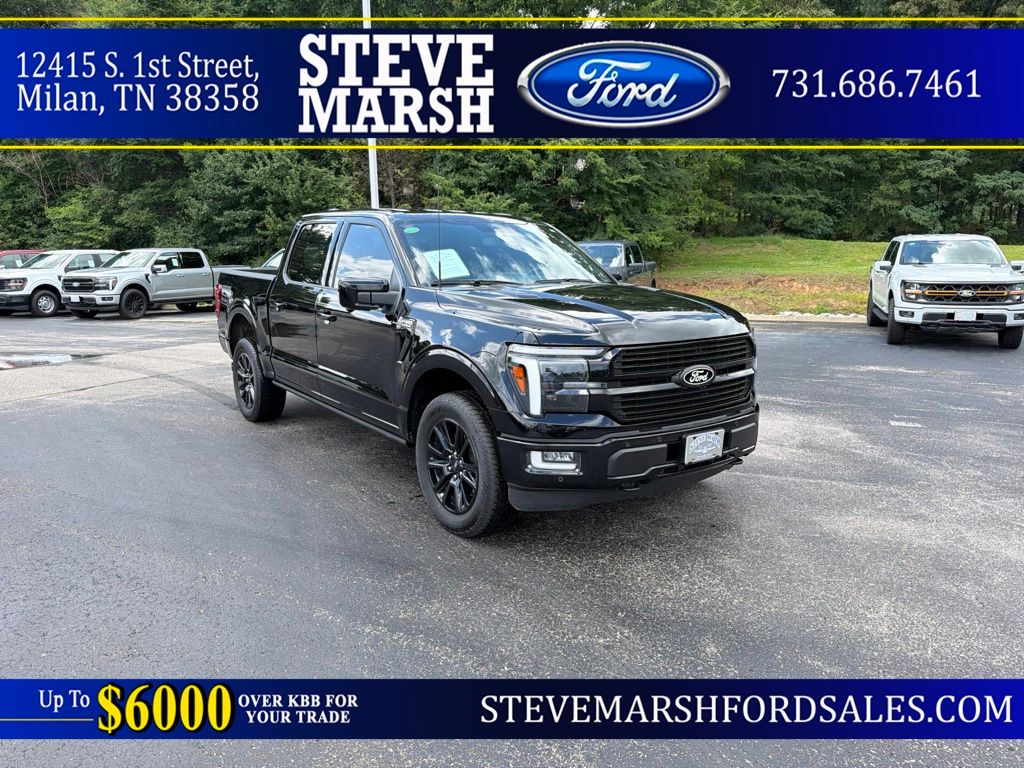 Agate Black Metallic 2025 Ford F-150 Pickup Truck Four-Wheel Drive Automatic