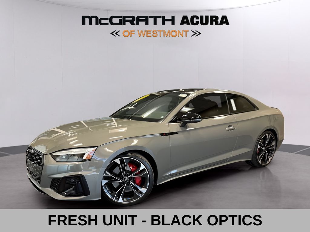 Chronos Gray Metallic/Black Roof 2024 Audi S5 Coupe All-Wheel Drive 8-Speed Automatic