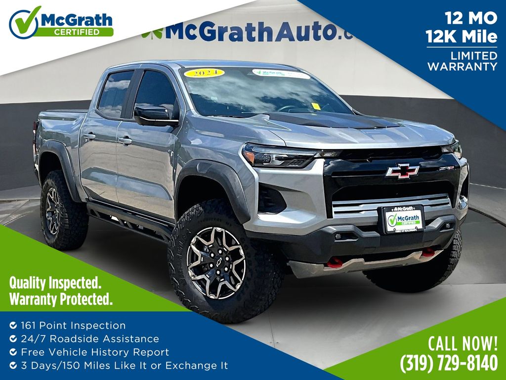 Sterling Gray Metallic 2024 Chevrolet Colorado Pickup Truck Four-Wheel Drive 8-Speed Automatic
