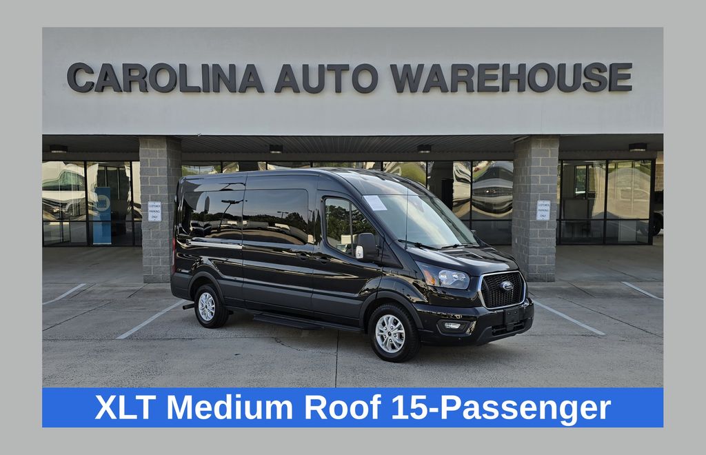 Black Metallic 2025 Ford Transit Passenger Van Rear-Wheel Drive 
