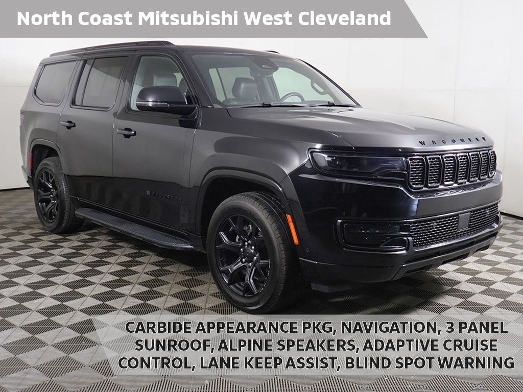 Diamond Black Crystal Pearlcoat 2024 Jeep Wagoneer Series II 4WD SUV / Crossover Four-Wheel Drive 8-Speed Automatic