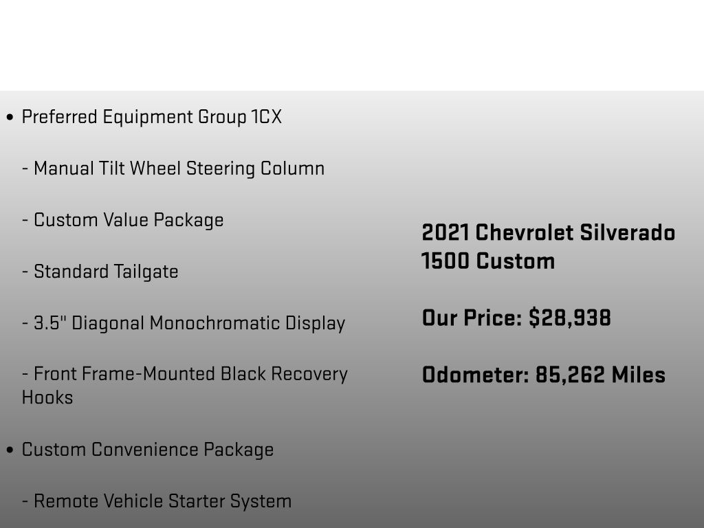 2021 Chevrolet Silverado 1500 Custom White at Auto Express Mitsubishi