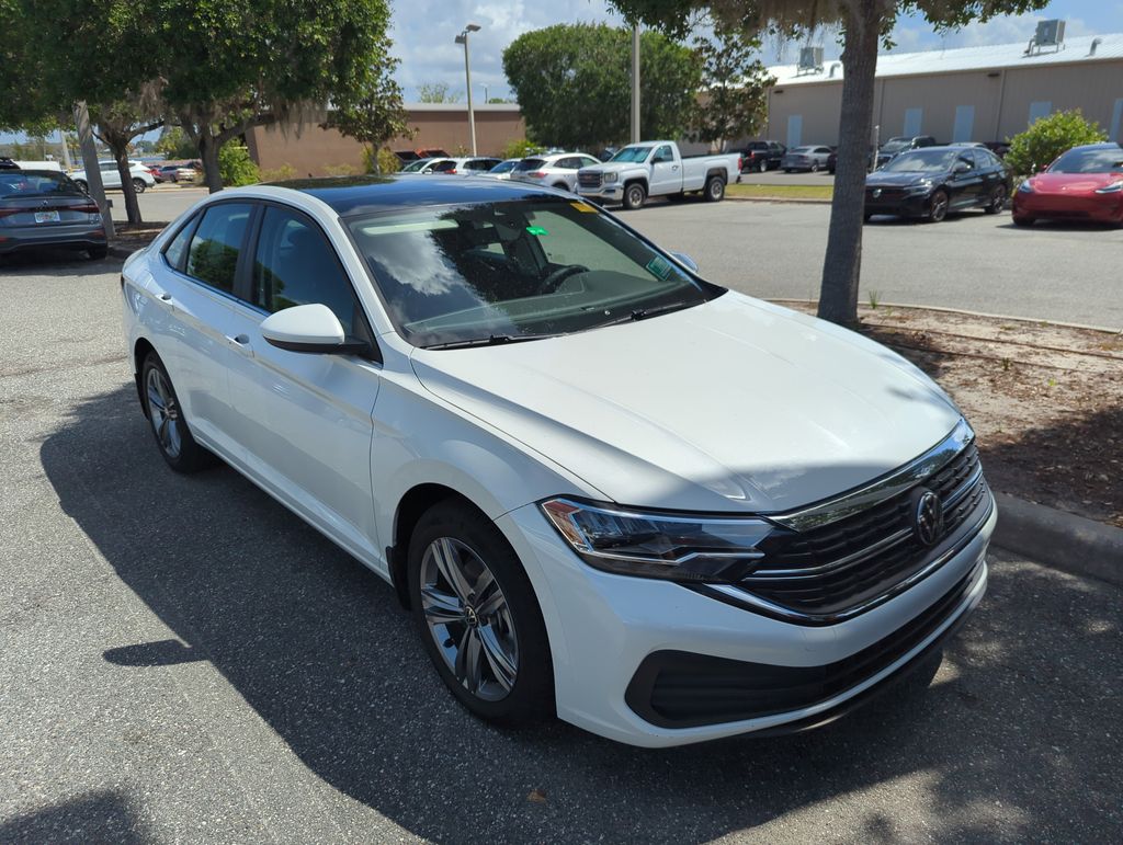 Opal White 2023 Volkswagen Jetta 1.5T SE FWD Sedan Front-Wheel Drive 8-Speed Automatic
