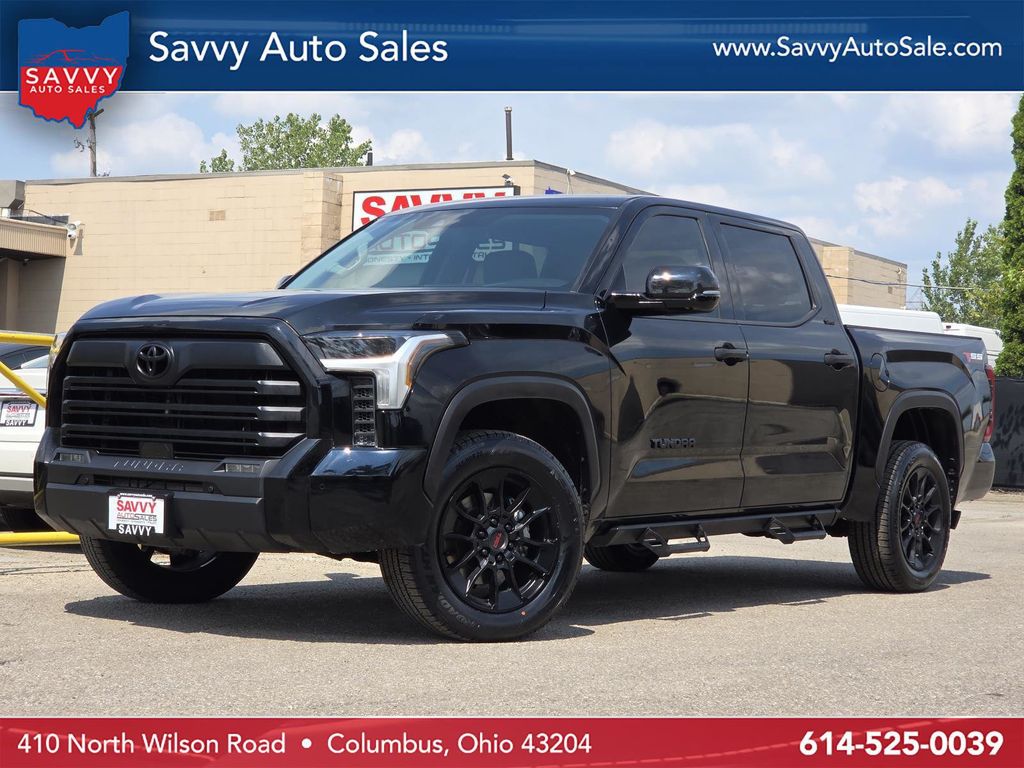 Midnight Black Metallic 2023 Toyota Tundra Pickup Truck Four-Wheel Drive Automatic