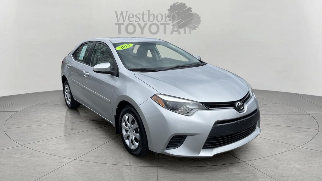 Classic Silver 2015 Toyota Corolla LE Sedan Front-Wheel Drive Continuously Variable Transmission