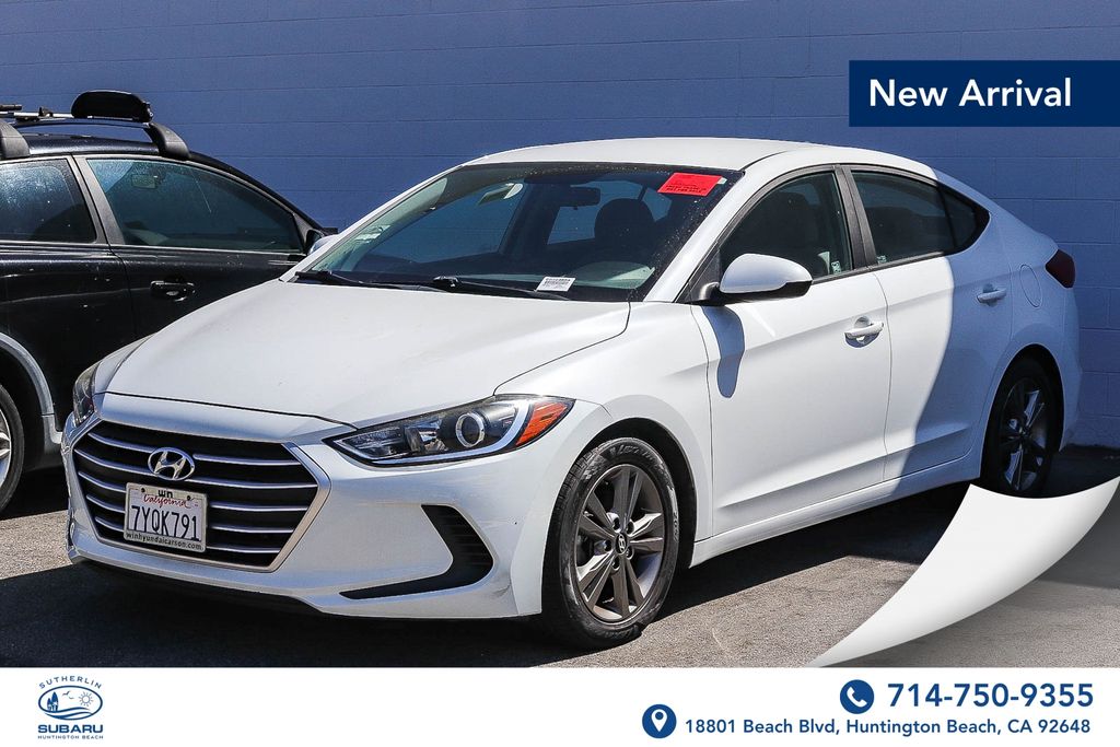 Quartz White Pearl 2017 Hyundai Elantra Sedan Front-Wheel Drive 6-Speed Automatic
