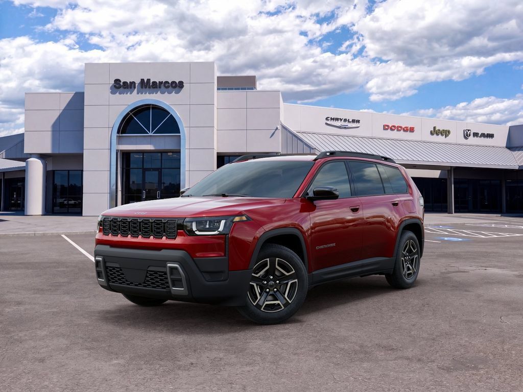 Red Hot Pearlcoat 2026 Jeep Cherokee SUV / Crossover Four-Wheel Drive Continuously Variable Transmission