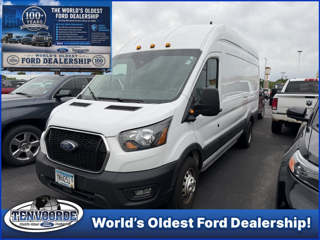 Oxford White 2023 Ford Transit Cargo Van Rear-Wheel Drive