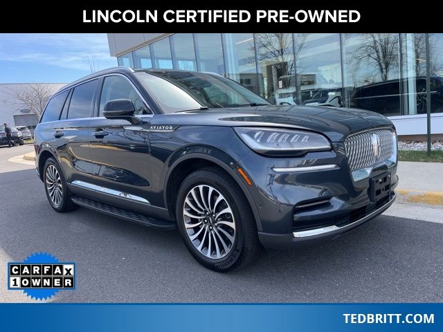 Blue Metallic 2023 Lincoln Aviator Reserve AWD SUV / Crossover All-Wheel Drive Automatic