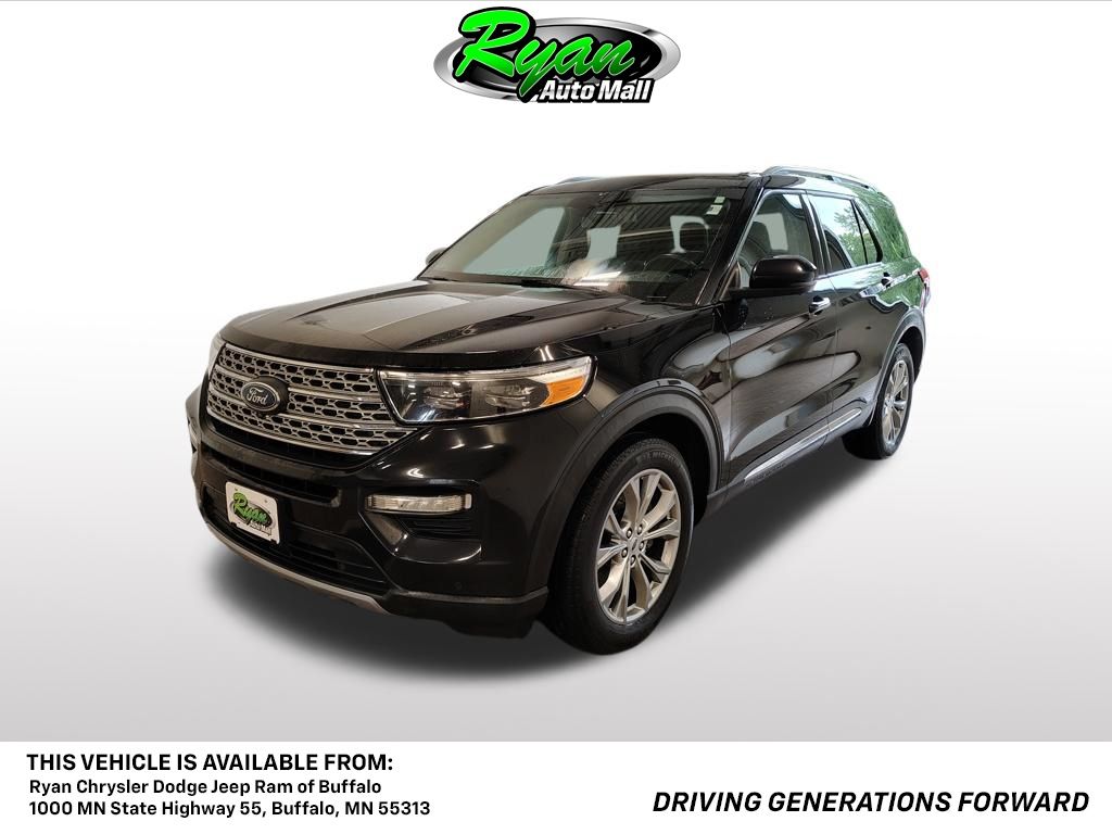 Agate Black Metallic 2021 Ford Explorer SUV / Crossover All-Wheel Drive Automatic