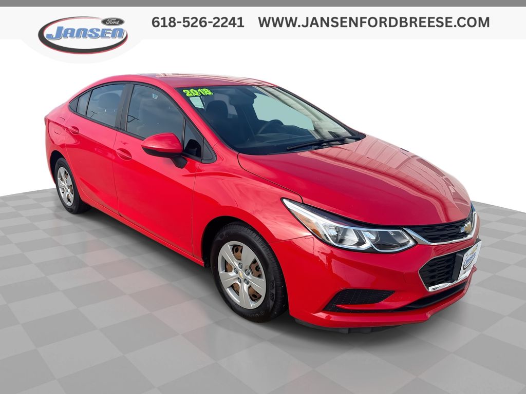 Red Hot 2018 Chevrolet Cruze Sedan Front-Wheel Drive 6-Speed Automatic