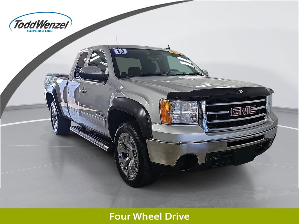 Quicksilver Metallic 2013 GMC Sierra 1500 Pickup Truck Four-Wheel Drive 4-Speed Automatic Overdrive
