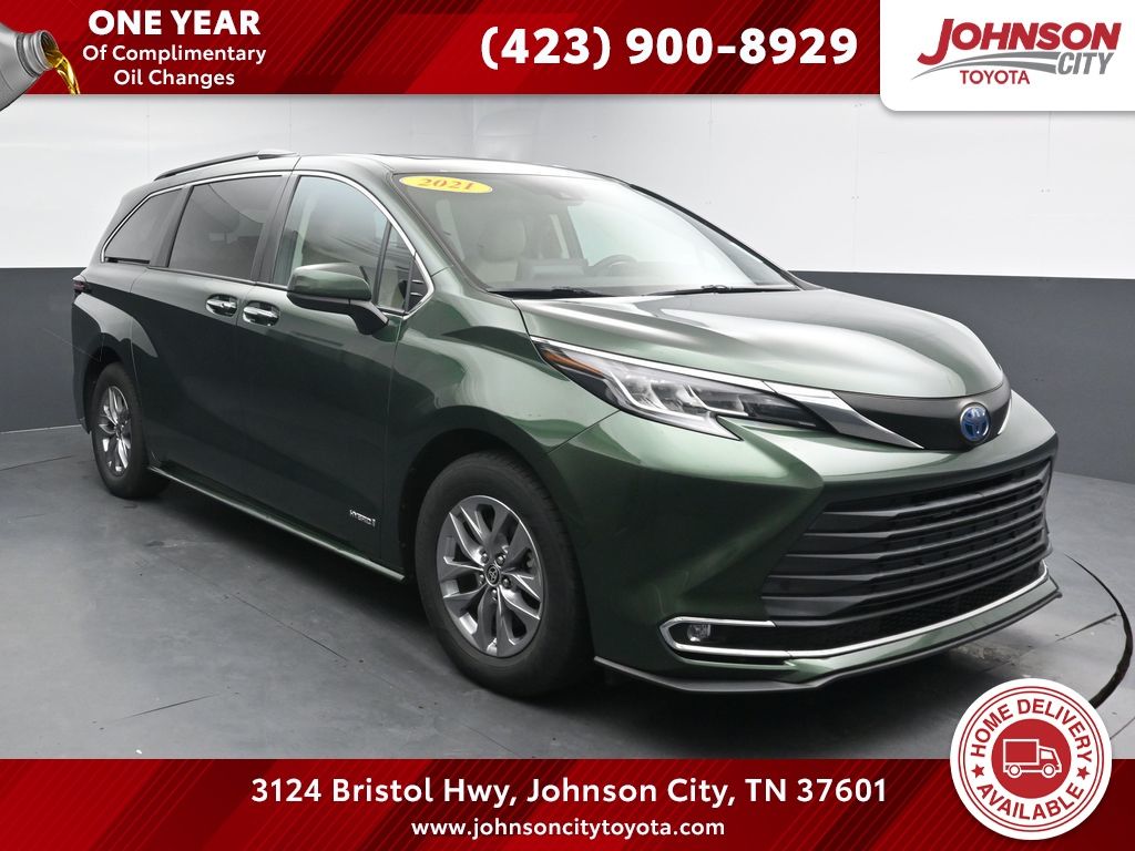 Cypress 2021 Toyota Sienna XLE 7-Passenger AWD Minivan All-Wheel Drive Continuously Variable Transmission