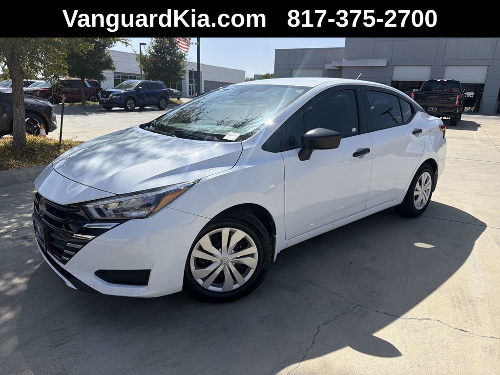 White (Fresh Powder) 2025 Nissan Versa Sedan Front-Wheel Drive Continuously Variable Transmission