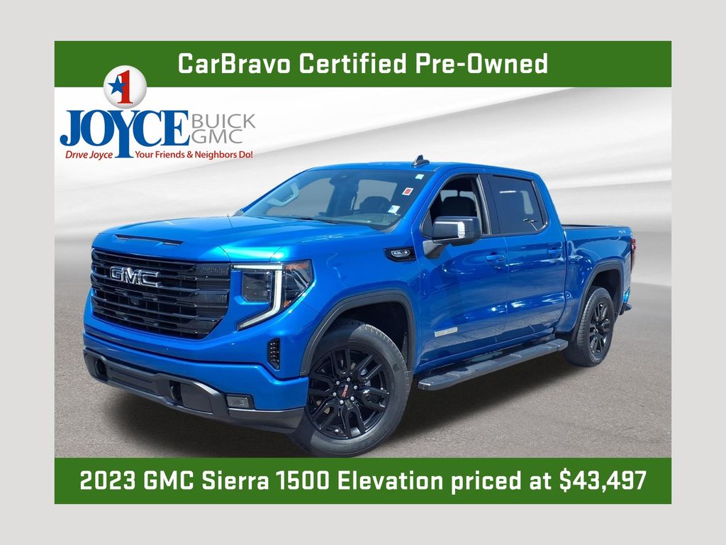 Dynamic Blue Metallic 2023 GMC Sierra 1500 Pickup Truck Four-Wheel Drive Automatic