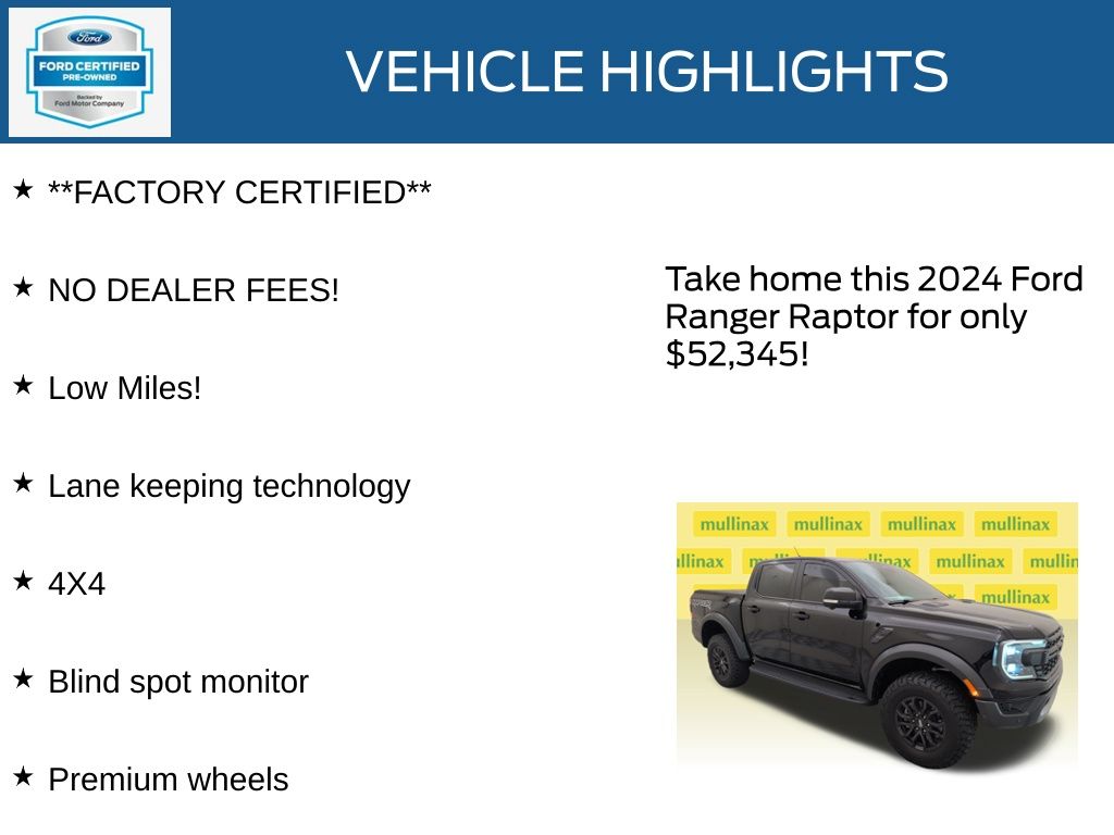 Certified Used 2024 Black Ford Raptor image 11