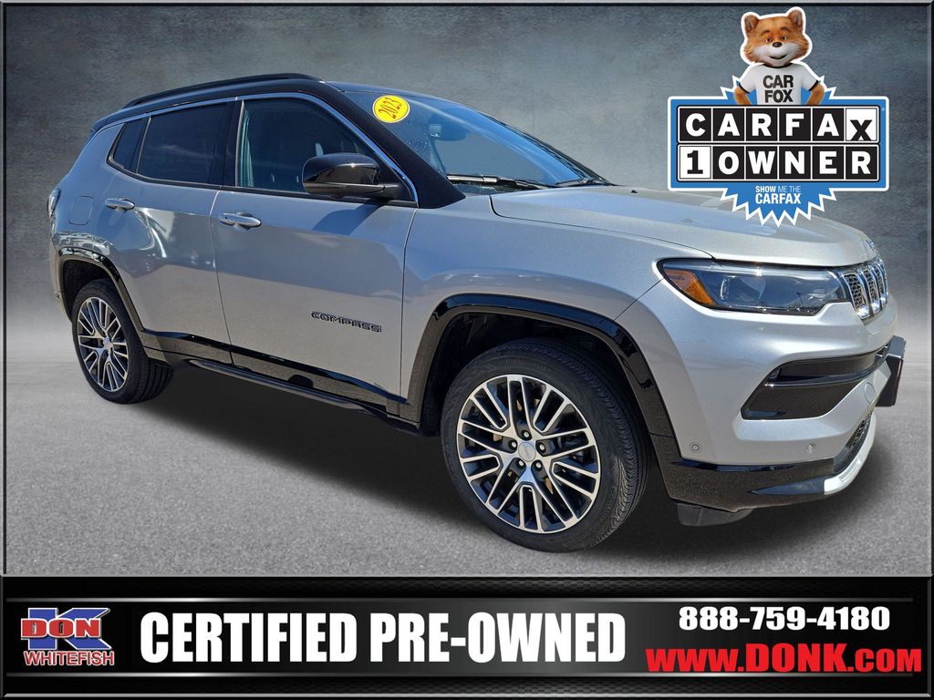 Billet Silver Metallic Clearcoat 2023 Jeep Compass Limited 4WD SUV / Crossover Four-Wheel Drive 8-Speed Automatic