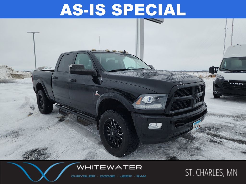 Black Clearcoat 2015 RAM 2500 Laramie Crew Cab 4WD Pickup Truck Four-Wheel Drive 6-Speed Automatic