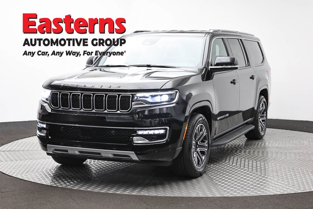 Diamond Black Crystal Pearlcoat 2024 Jeep Wagoneer L Series II 4WD SUV / Crossover Four-Wheel Drive 8-Speed Automatic