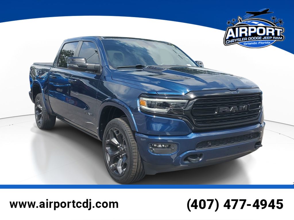 Patriot Blue Pearlcoat 2023 RAM 1500 Pickup Truck Four-Wheel Drive 8-Speed Automatic
