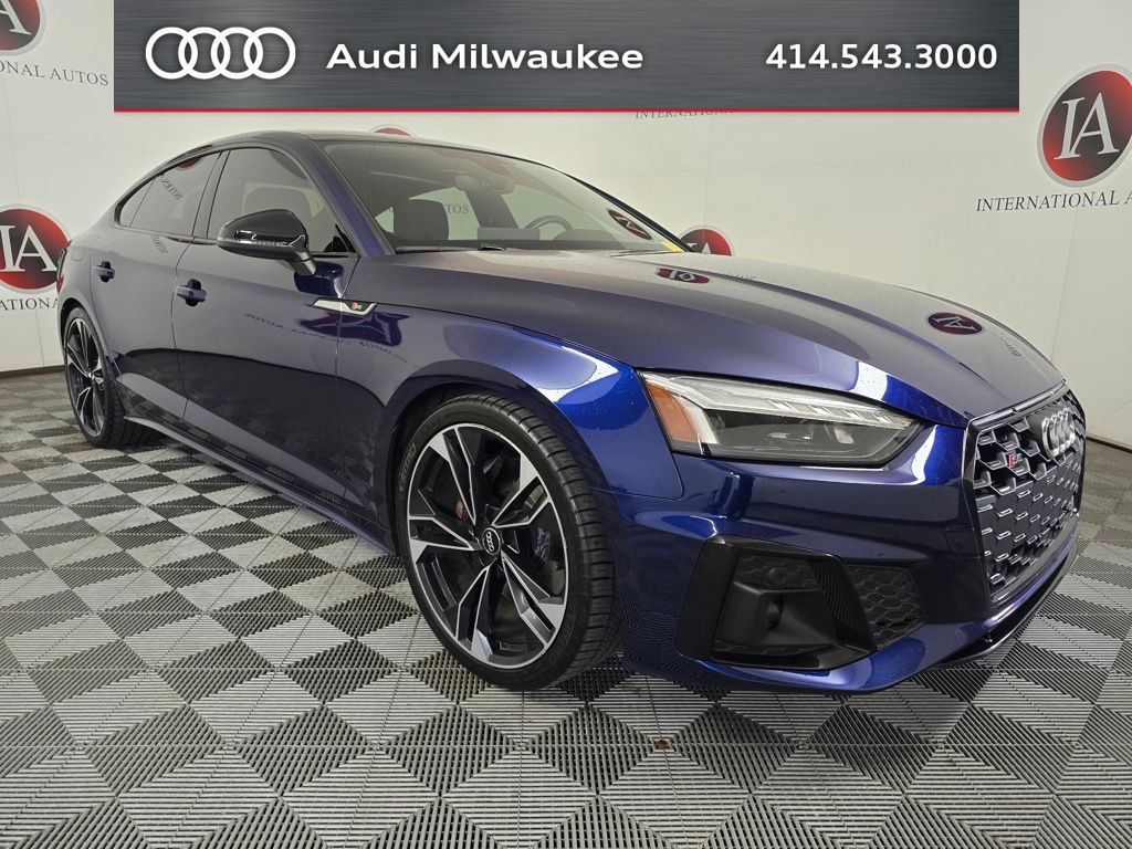Navarra Blue Metallic 2021 Audi S5 Sportback 3.0T quattro Premium Plus AWD Sedan All-Wheel Drive 8-Speed Automatic