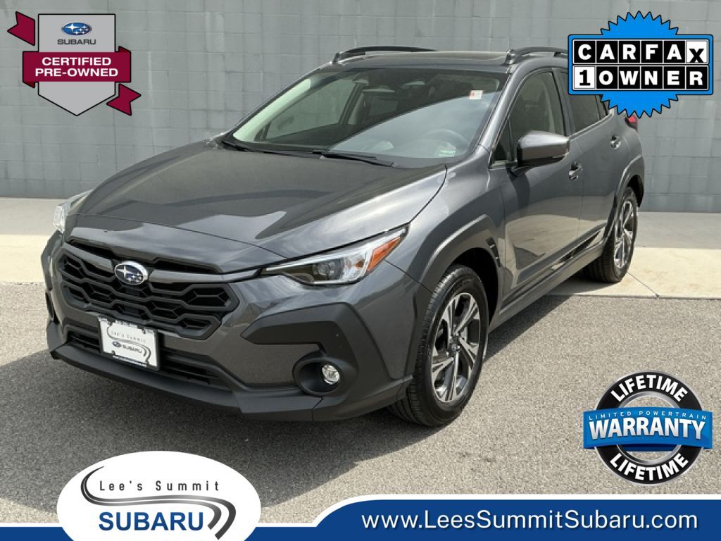 Magnetite Gray Metallic 2025 Subaru Crosstrek Premium AWD SUV / Crossover All-Wheel Drive Continuously Variable Transmission