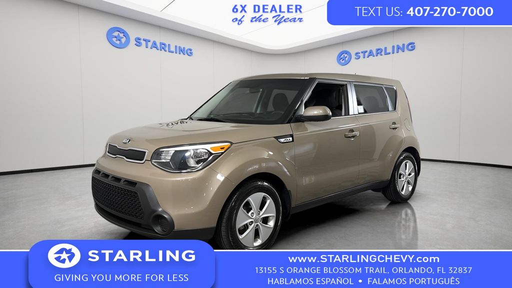 Latte Brown 2015 Kia Soul Wagon Front-Wheel Drive 6-Speed Automatic