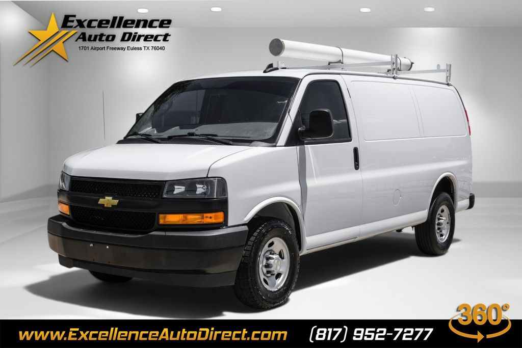 Summit White 2024 Chevrolet Express Cargo Van Rear-Wheel Drive 