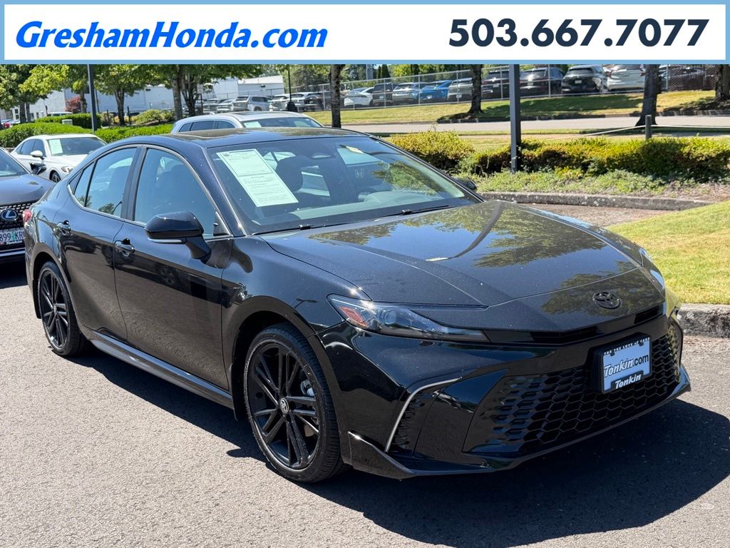 Midnight Black Metallic 2026 Toyota Camry Sedan All-Wheel Drive Continuously Variable Transmission