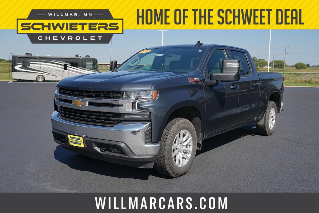 Shadow Gray Metallic 2022 Chevrolet Silverado 1500 Pickup Truck Four-Wheel Drive 8-Speed Automatic