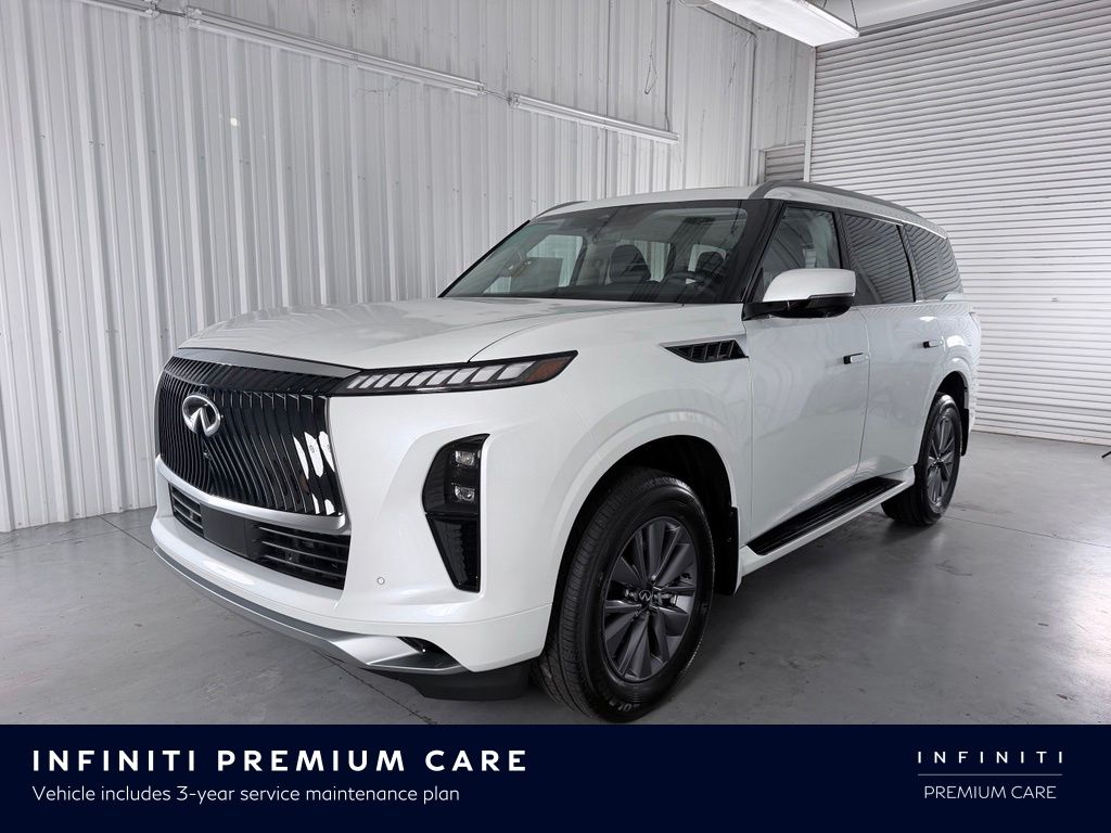 Radiant White 2027 INFINITI QX80 SUV / Crossover Rear-Wheel Drive 9-Speed Automatic
