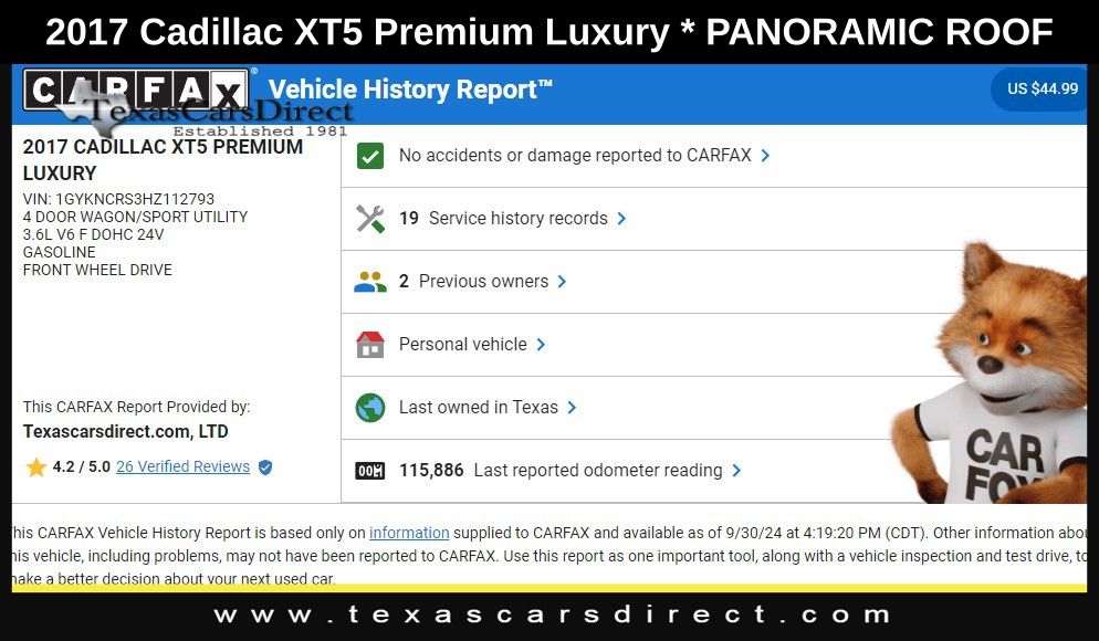 2017 Cadillac XT5 Premium Luxury 10