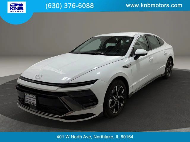 Serenity White 2025 Hyundai Sonata SEL FWD Sedan Front-Wheel Drive 8-Speed Automatic