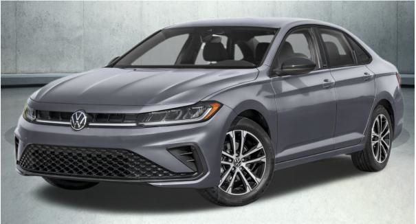Platinum Gray Metallic 2025 Volkswagen Jetta Sedan Front-Wheel Drive 8-Speed Automatic