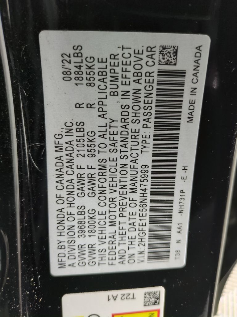 Used 2022 Honda Civic For Sale in Fort Wayne, IN