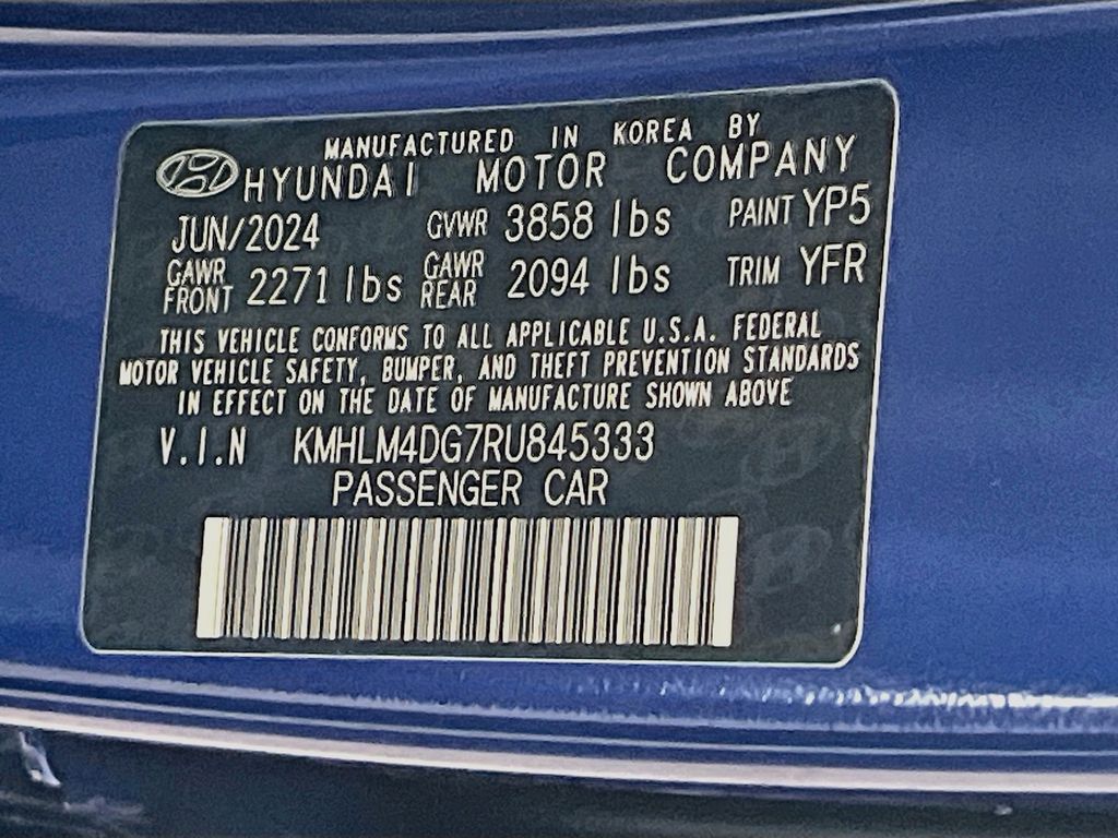 Used 2024 Blue Hyundai SEL image 32