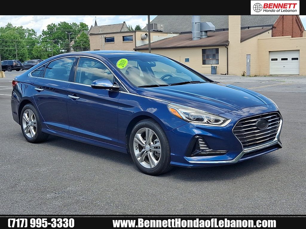Blue 2018 Hyundai Sonata Limited FWD Sedan Front-Wheel Drive 6-Speed Automatic